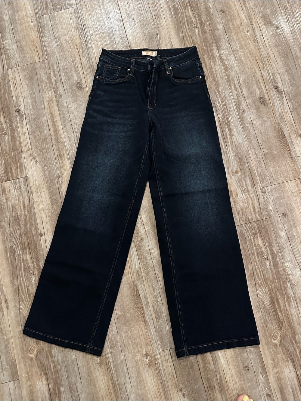 Kut from the Kloth Wide-Leg Dark Indigo Jeans